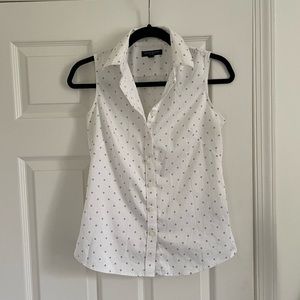 Banana Republic non-iron sleeveless button down.